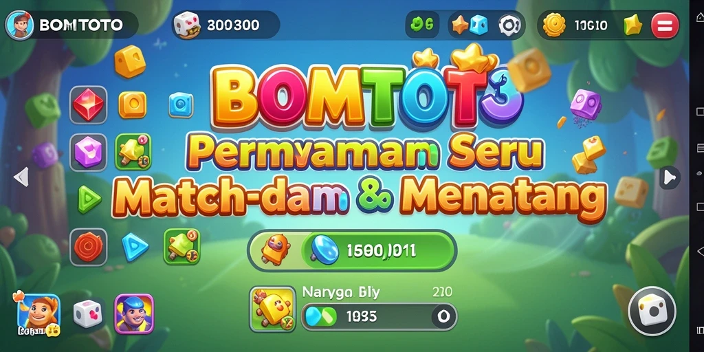 Tampilan gameplay seru dari BOMTOTO dalam kategori Match-3.