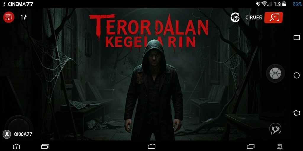 Tangkapan layar CINEMA77 menampilkan suasana mencekam yang menantang.