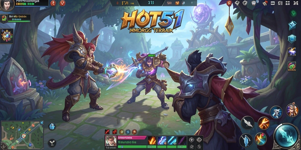 Screenshot HOT51 menampilkan momen seru pertempuran MMORPG.