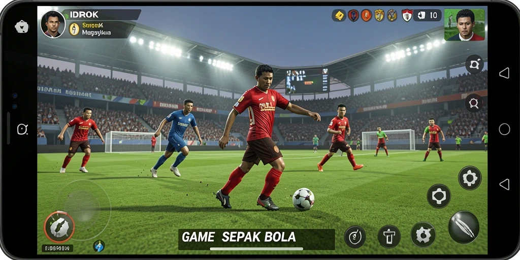 Tampilan gameplay <strong>IDROK</strong> yang penuh aksi di lapangan.