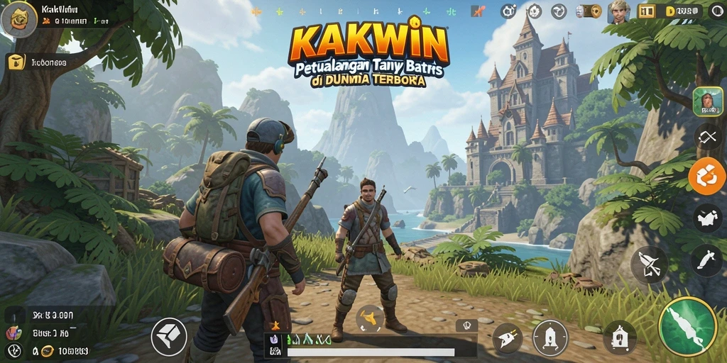 Tampilan menakjubkan dalam gameplay KAKWIN dengan dunia terluas.