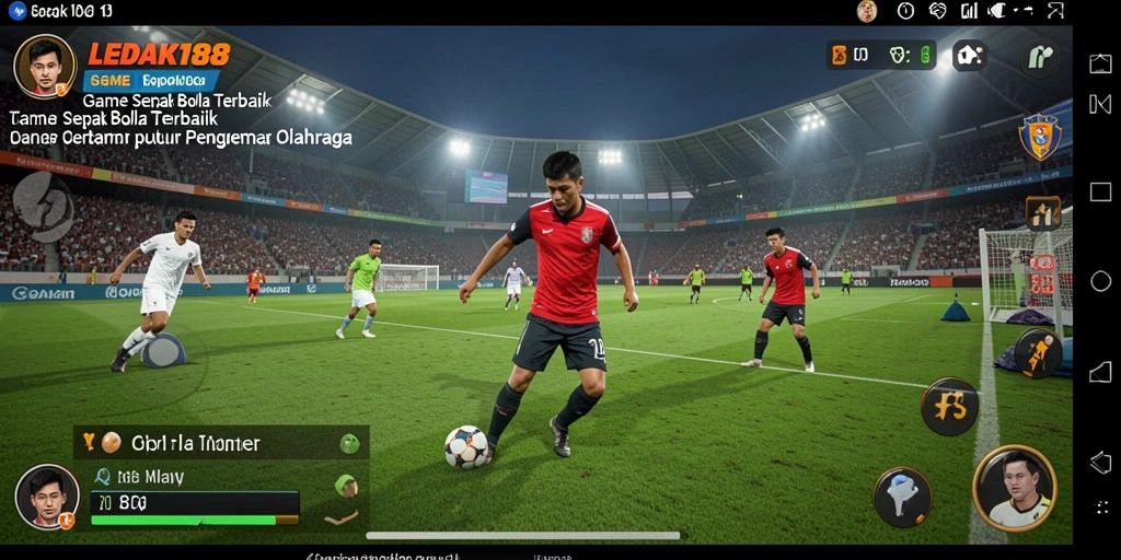 Tangkapan layar utama LEDAK188 menampilkan aksi sepak bola yang mendebarkan.