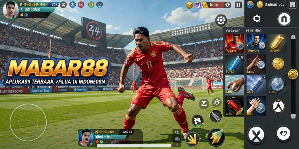 Tampilan menarik dari aplikasi MABAR88 saat bermain Sportsbook.