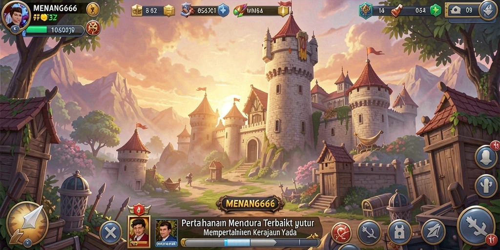 Tampilan gameplay menakjubkan dari MENANG666 di Tower Defense.