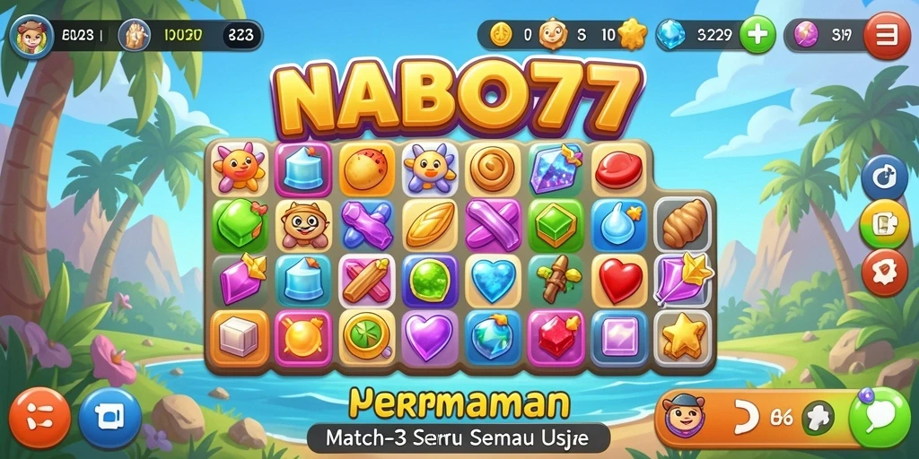 Tampilan menarik dari gameplay NABOB77 yang penuh warna.