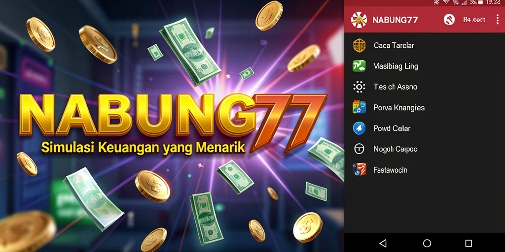 Tampilan gameplay NABUNG77 yang menarik dengan simulasi keuangan.