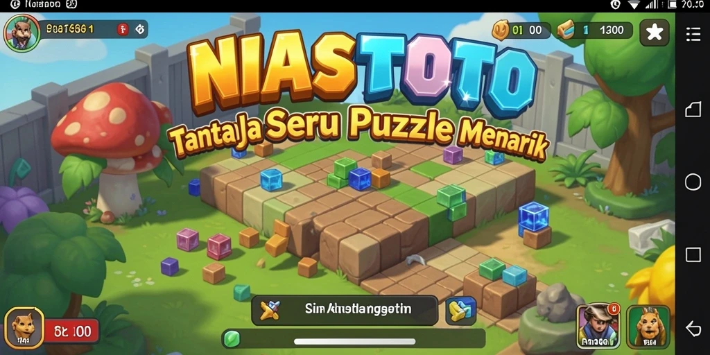 Screenshot dari gameplay NIASTOTO yang menunjukkan tantangan puzzle yang menarik.