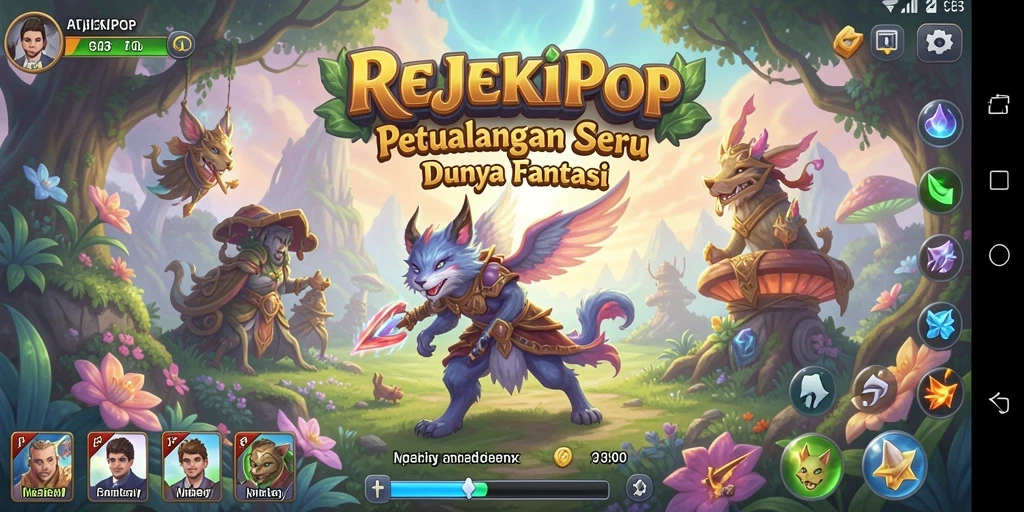Gameplay seru di dunia fantasi REJEKIPOP.