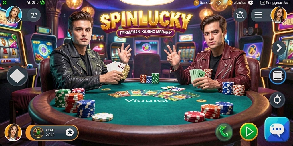 Tampilan gameplay mengasyikan di SPINLUCKY dengan berbagai pilihan permainan Kasino.