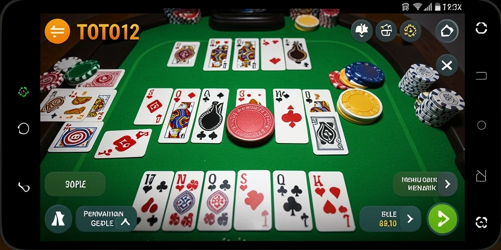 Tampilan menakjubkan dari gameplay Gaple di TOTO12.