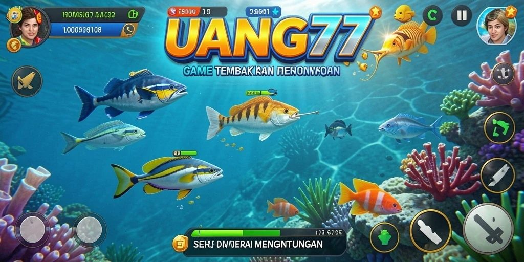Gameplay seru UANG77 dengan grafis Tembak Ikan yang menarik.