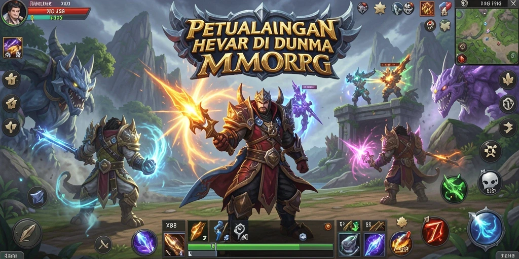 Screenshot menampilkan aksi seru dalam dunia MMORPG X88.